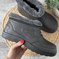 Калоші утепленні чоловічі чорні EVA теплі зимові галоші піни чорного кольору ева 42-45