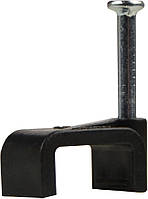 Скоба чорна CHF-14 мм плоска (100 шт.)