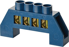 Нульова шина в пластиковому корпусі BC-6В 4 отв. (8*12)