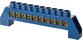 Нульова шина в пластиковому корпусі BC-6В 10 отв. (8*12)