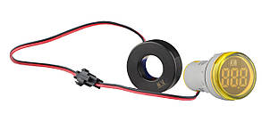 Світлосигнальна арматура з індикатором споживаної потужності тип А серії U-ADM-W ᴓ22мм, кругла, жовта