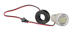 Світлосигнальна арматура з індикатором споживаної потужності тип А серії U-ADM-W ᴓ22мм,кругла, біла