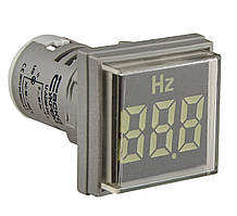 Світлосигнальна арматура з індикатором частоти серії U-ADM-Hz ᴓ22мм, квадратна, біла