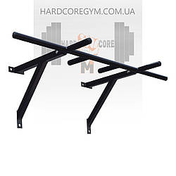 Турнік настінний/надверний чорний рівний (40 см)