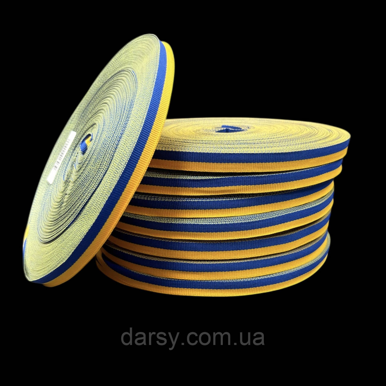 Стрічка оздоблювальна з українським прапором 10 мм, фото 1
