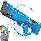 Водяний пістолет дитячий від USB, Shark Water Gun / Водяний пістолет для дітей / Акумуляторний водяний бластер, фото 4