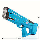 Водяний пістолет дитячий від USB, Shark Water Gun / Водяний пістолет для дітей / Акумуляторний водяний бластер, фото 9