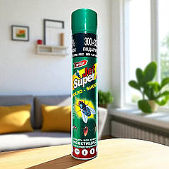 Інсектицид від побутових комах Jet Super (Джет Супер) Аерозоль Зелений, 400 мл