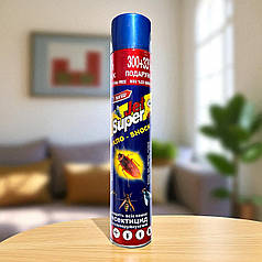 Інсектицид від побутових комах Jet Super (Джет Супер) Аерозоль Синій, 400 мл