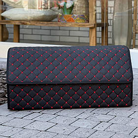 Органайзер у багажник, чорний з червоною ниткою, 65 см, автомобільний органайзер в авто