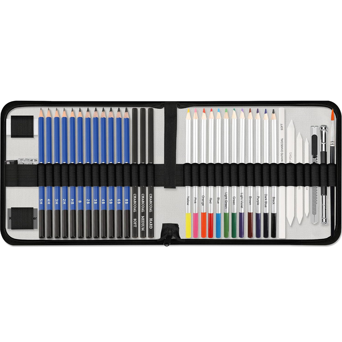 Набір для малювання й ескізів KALOUR на 38 предметів, фото 1