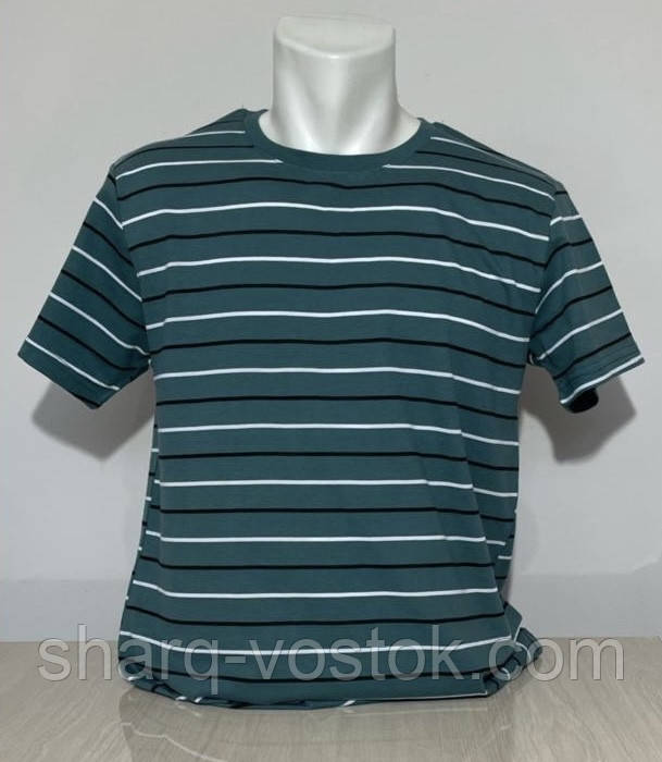 Футболка чоловіча в смужку (58-66), фото 1