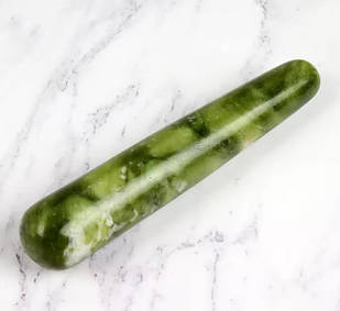 Dongguan Масажна паличка з натурального мінерального каменю для обличчя, 110 мм, нефрит