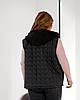 Стильний жіночий жилет з хутряними вставками, фото 4
