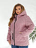 Демісезонна жіноча куртка з накладними кишенями та капюшоном, фото 4
