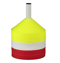 Набір маркерів SELECT Marker set 48 pcs w/plastic holder (340) червоний/жовтий/білий, 7см