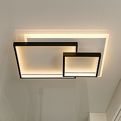 Люстра у передпокій Splendid Ray 160W до 25 м² колір Чорний + Білий 30416778