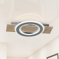 Світильник для коридору Splendid Ray 80W до 18 м² колір Білий 30428650