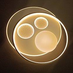 Люстра Космос Splendid Ray 150W до 25 м² колір Білий + Сірий 30428841