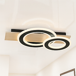 Кухонна люстра Splendid Ray 120W до 20 м² колір Чорний 30428698