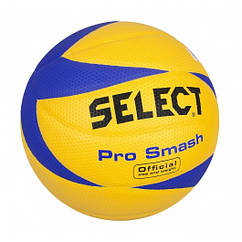 М’яч волейбольний SELECT Pro Smash Volley (219) жовто-синій (розмір 5)