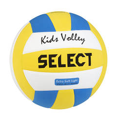 М’яч волейбольний SELECT Kids Volley (329) блакитно/біло/жовтий (розмір 5)