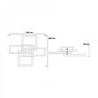 Світильник LED 75W 3000K-6000K Чорний 4500 Lm (560*480*135mm) AL6494 URBAN Ardero, фото 2
