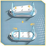 Складна дитяча ванночка для купання Axel з термометром і подушкою силіконова компактна з підставкою, фото 6