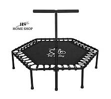 Батут з ручкою 127 см для фітнесу чорний