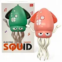 Інтерактивна музична Іграшка Squid Electric Dance танцювальний восьминіг кальмар для малюків