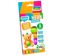 Набір для ліплення з тестом Neon Assorted TM Lovin 6 кольорів 41197