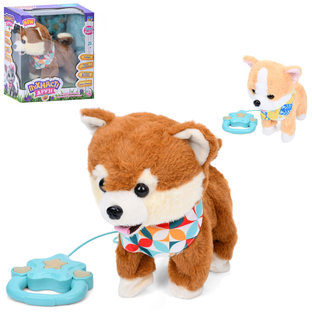 Собака LimoToy на батарейках, плюш, 2 види M 5841 I UA, фото 1