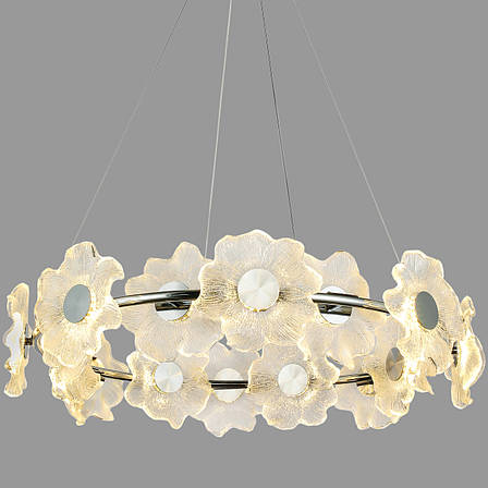 Люстра срібна підвісна "Blossom Silver" 80см 22W (98-9249-14), фото 2