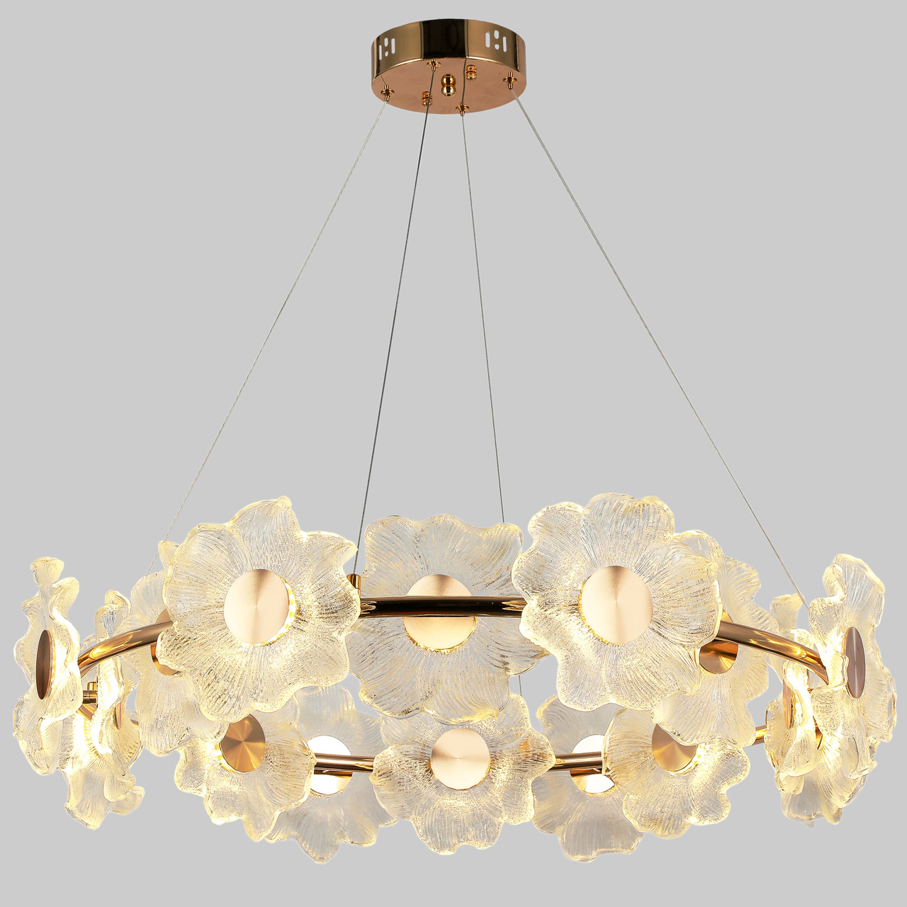 Люстра золотиста підвісна "Blossom Gold" 80см 22W (98-9249-14)