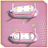 Складна дитяча ванночка для купання Axel з термометром і подушкою силіконова компактна з підставкою, фото 5