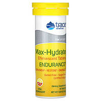 Trace Minerals Max-Hydrate Endurance / Електроліти для витривалості цитрус 10 шипучих таблеток