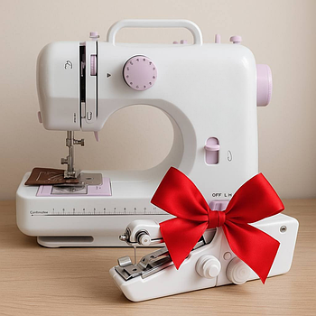 Швейна машинка FHSM 505 + Подарунок Ручна швейна машинка Handy stitch WJ-07 / Міні швейна машинка