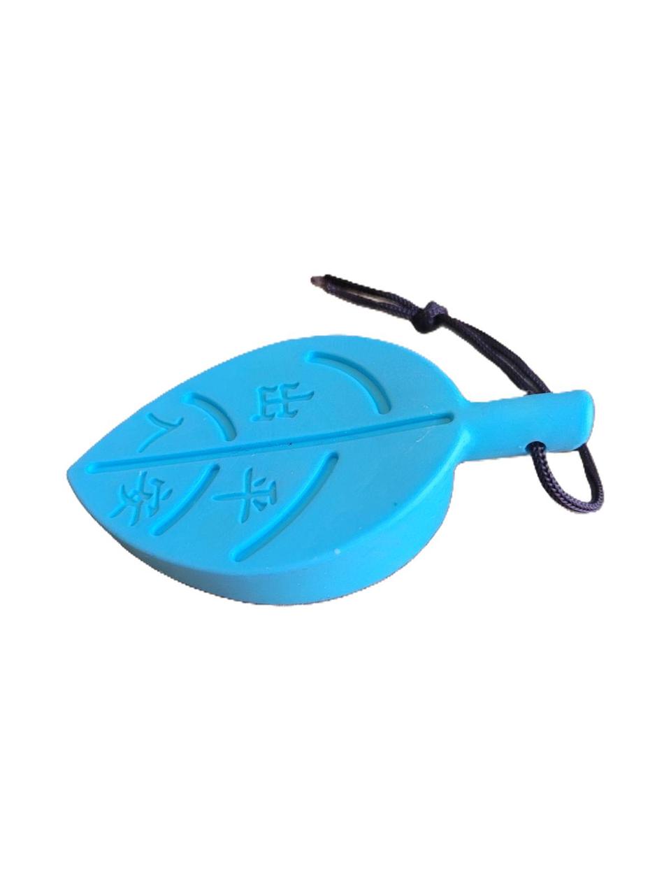 Силіконовий стопор для дверей у формі листка (з мотузочкою) (03254), фото 1