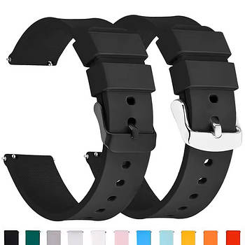 Силіконові ремінці для годинника 24 мм