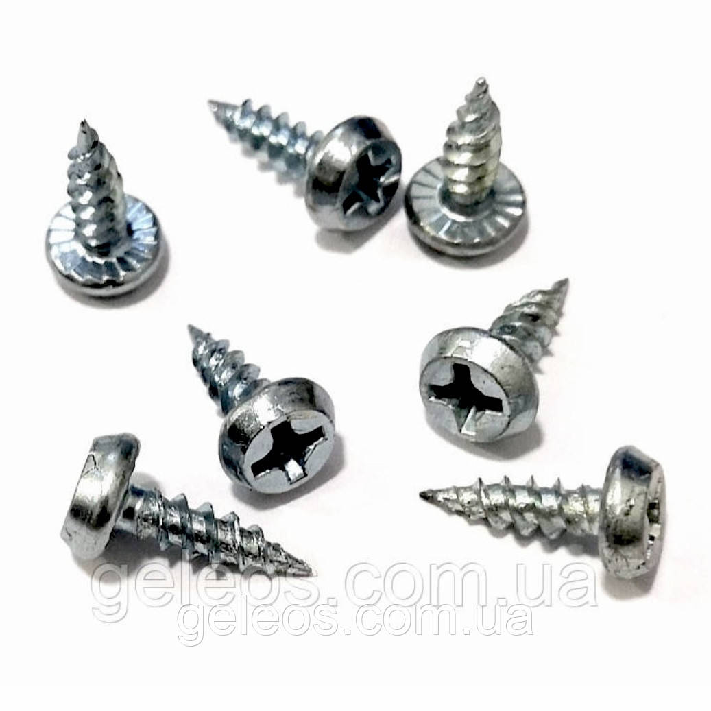 Саморіз-блоха 3.5х11мм ЦБ гострий, для металу