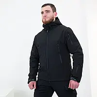 Куртка ESDY Softshell софтшел, тактична 01. Чорна