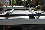 Поперечины на рейлинги с замком (2 шт) Серый для Opel Zafira A 1998-2005 гг, фото 8
