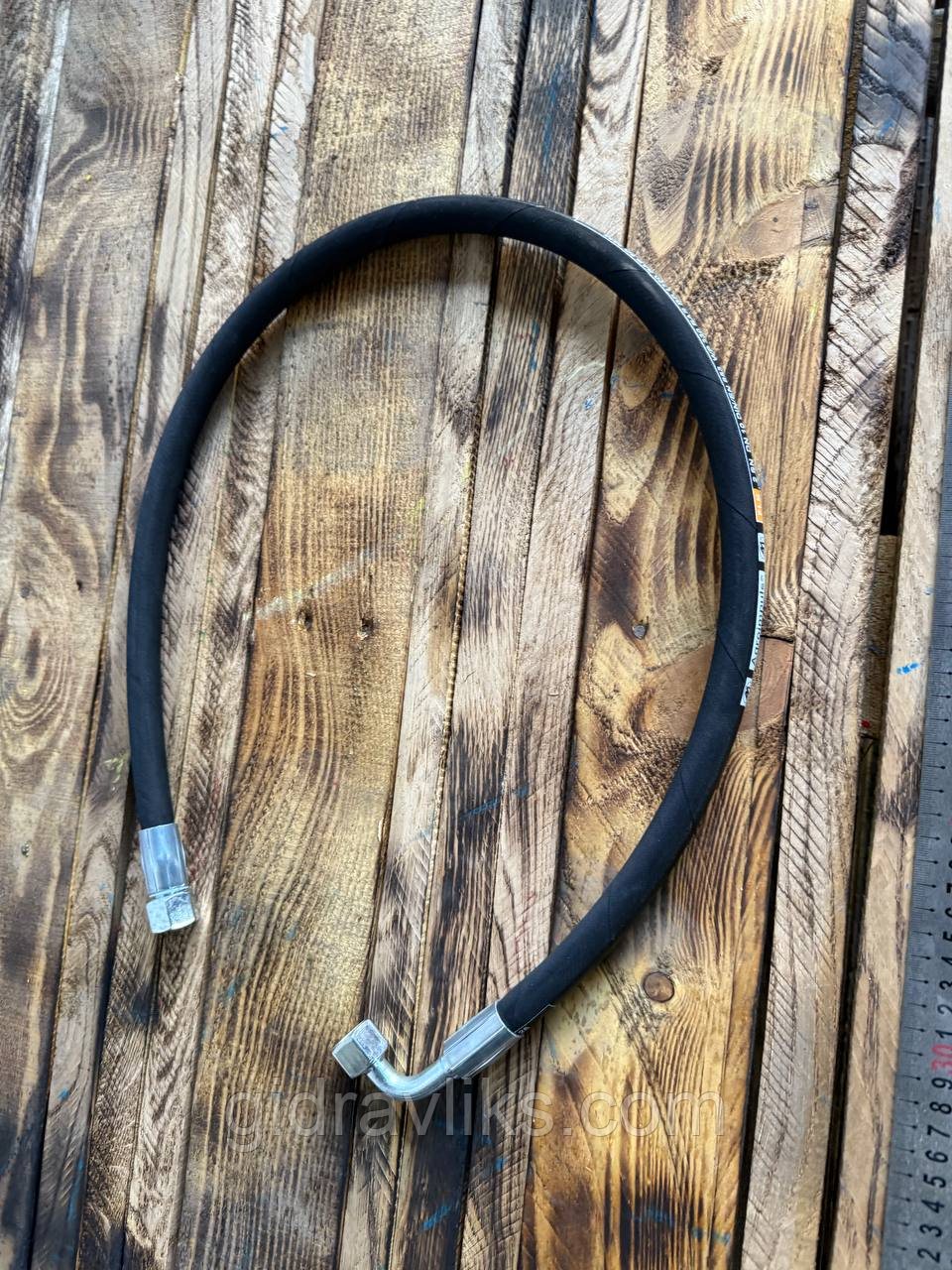 Рукав високого тиску г.24 L=1,0 з кутом 90° (2SN DN10) │ Виробник АГРОІМПУЛЬС, фото 1