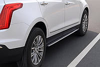 Боковые пороги OEM (2 шт) для Cadillac XT5 2016- гг