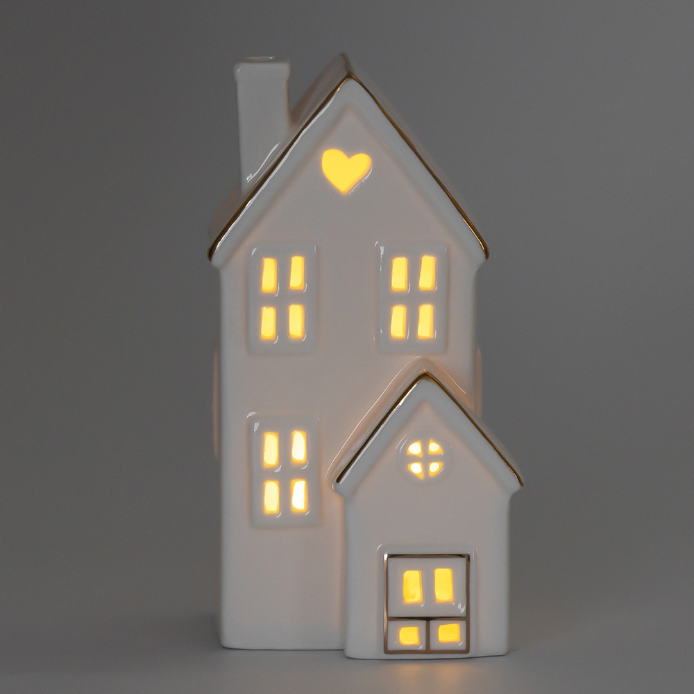 Декоративний світлодіодний будиночок LED 14 см 16039-003