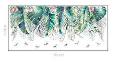 Вінілові наклейки Великі зелене листя папороті (лист 60 х 90 см) Б79-14-AB, фото 2