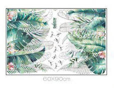 Вінілові наклейки Великі зелене листя папороті (лист 60 х 90 см) Б79-14-AB, фото 3