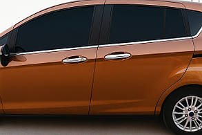 Накладки на ручки (4 шт., нерж.) OmsaLine - Італійська нержавійка для Ford B-Max 2012-2017 рр