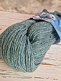 Пряжа вовна овеча 100%, бірюза, фото 2