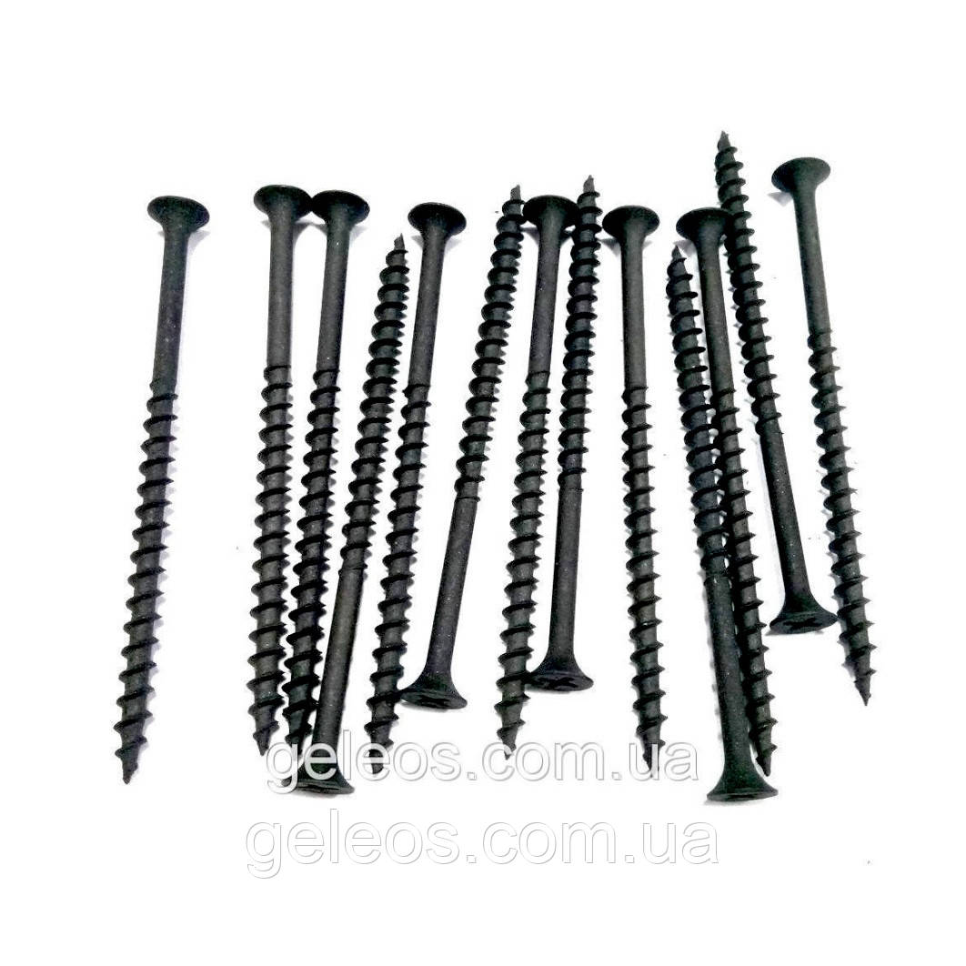 Саморіз для дерева 4,2х90мм чорний, фосфатний ТМ